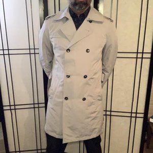 Banana Republic Grey/Silver Trench Coat